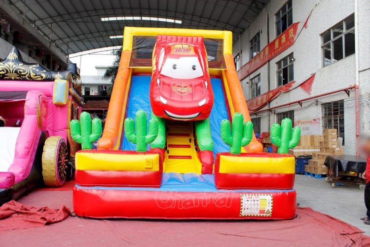 Lightning McQueen inflatable slide