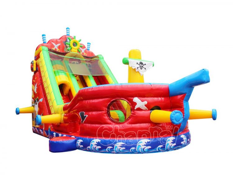 pirate ship sail inflatable slide for sale