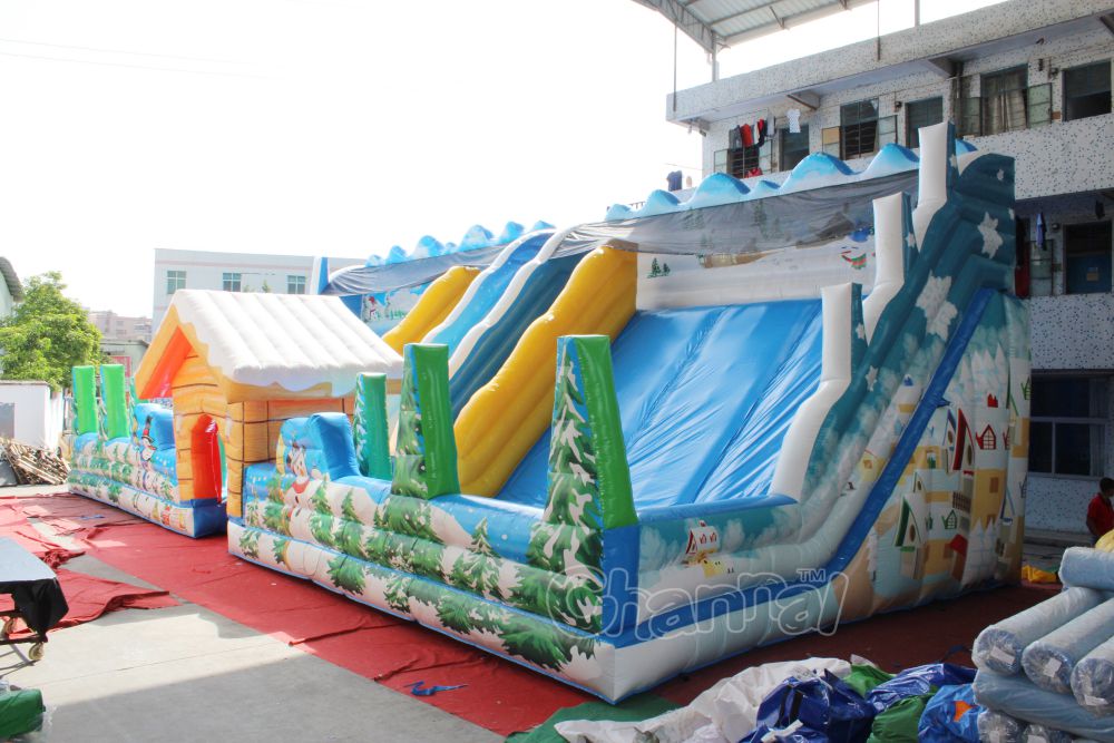 Winter Town Inflatable Slide Channal Inflatables