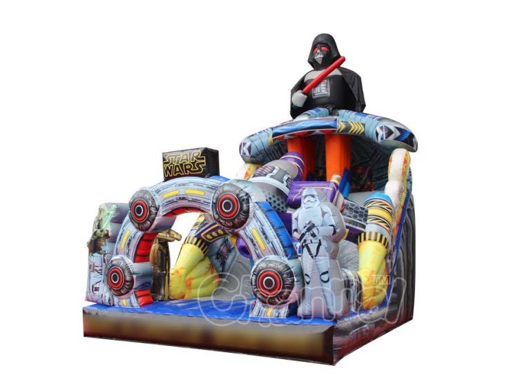 star wars inflatable slide