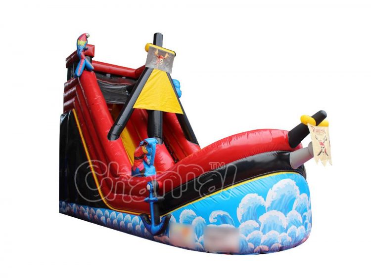 inflatable pirate ship water slide