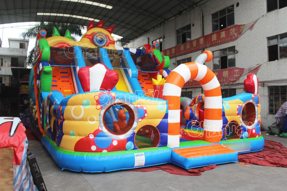 Minion Inflatable Slide Channal Inflatables