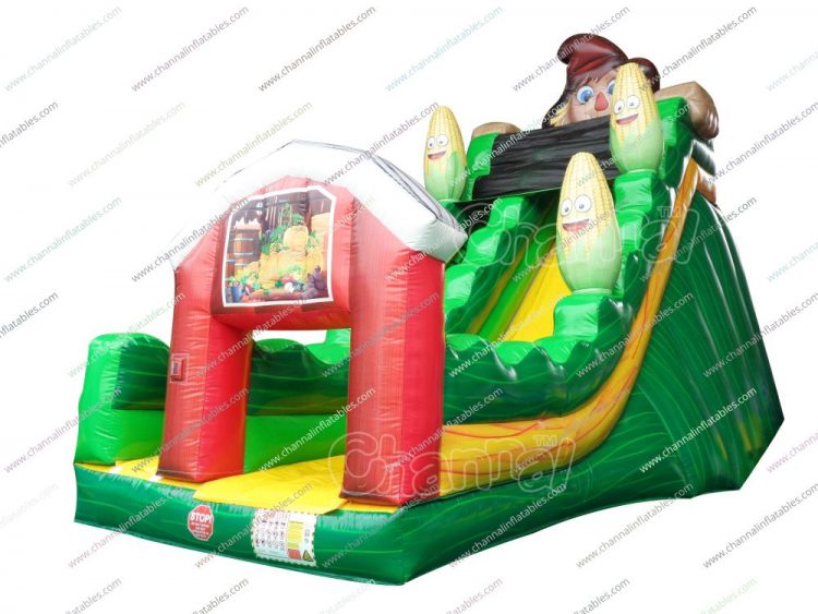 cornfield inflatable slide