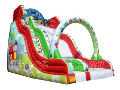 angry birds inflatable slide
