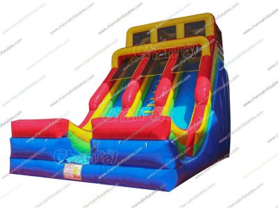 2 lane inflatable slide