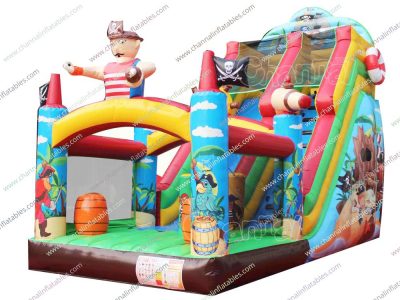 pirate theme inflatable slide