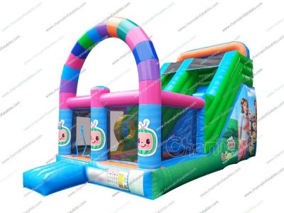 cocomelon small inflatable slide