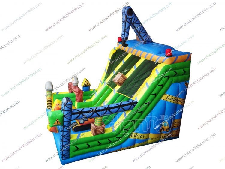under construction inflatable slide