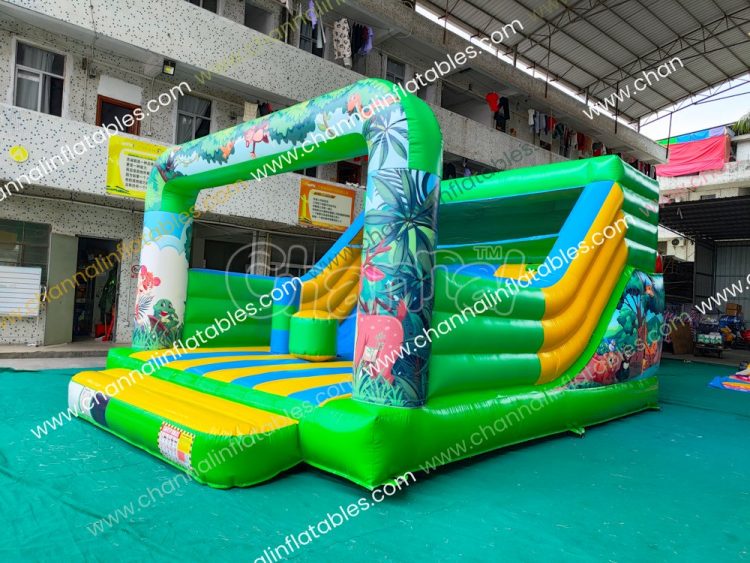 forest animal kid slide