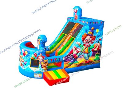 clown inflatable slide