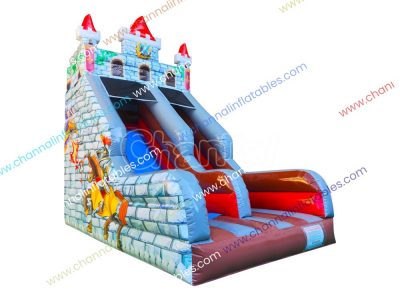 knight castle inflatable slide