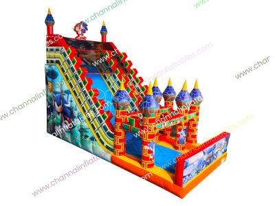 sonic castle inflatable slide