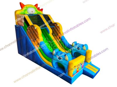 monsters inflatable slide