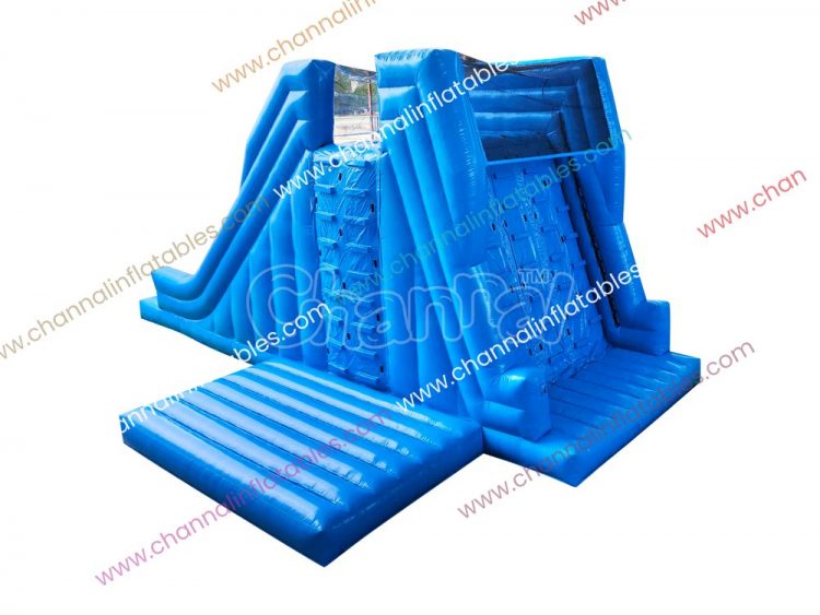 double side inflatable climb and slide