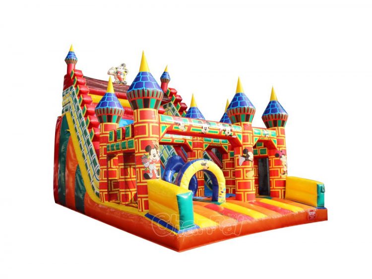 inflatable mickey mouse kids castle