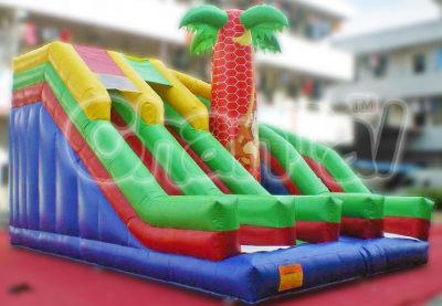 palm tree inflatable slide