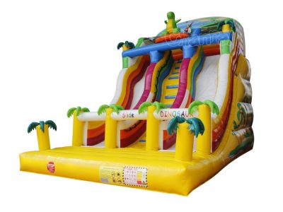 jungle dinosaur inflatable slide