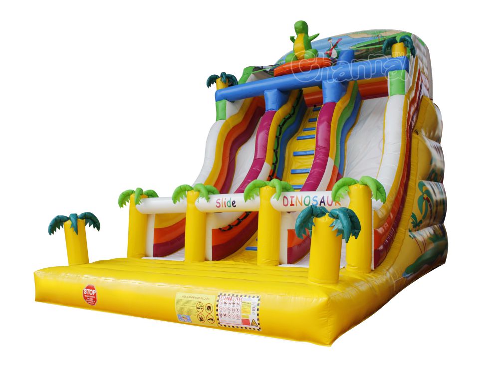 Jungle Dinosaur Inflatable Slide Channal Inflatables
