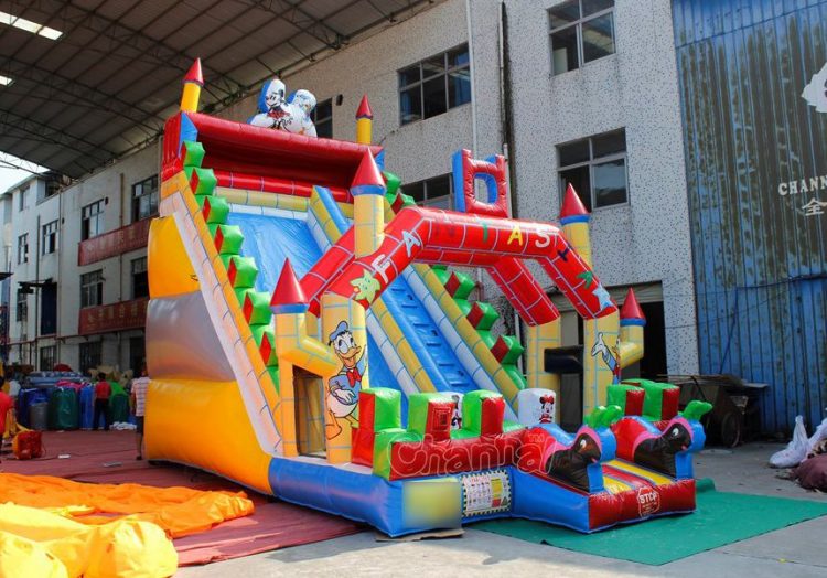 Disney castle inflatable slide for sale
