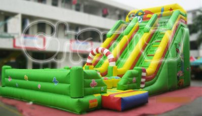 circus obstacles inflatable slide