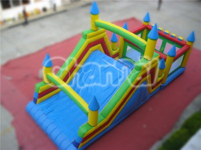 castle inflatable slide with bouncer