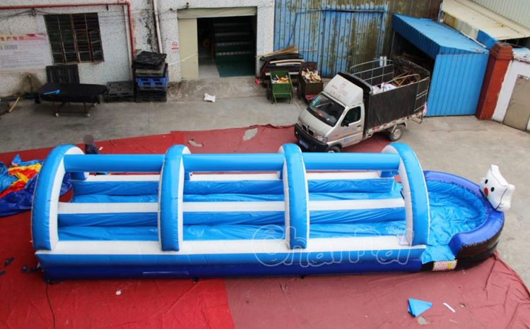 double lane blow up slip n slide for kids