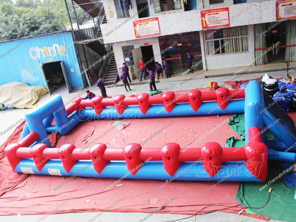 Giant Inflatable Human Foosball Channal Inflatables