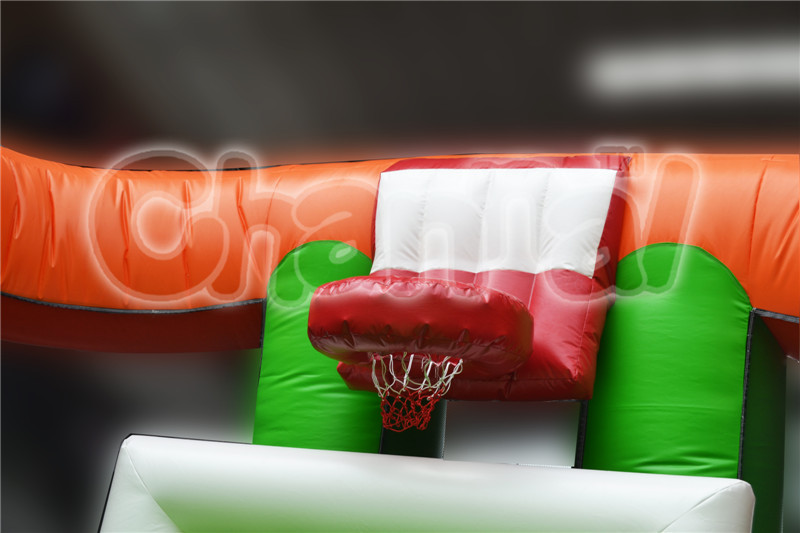 Enclosed Inflatable Basketball Court Channal Inflatables