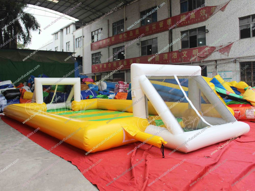 Inflatable Soap Football Field For Kids Channal Inflatables