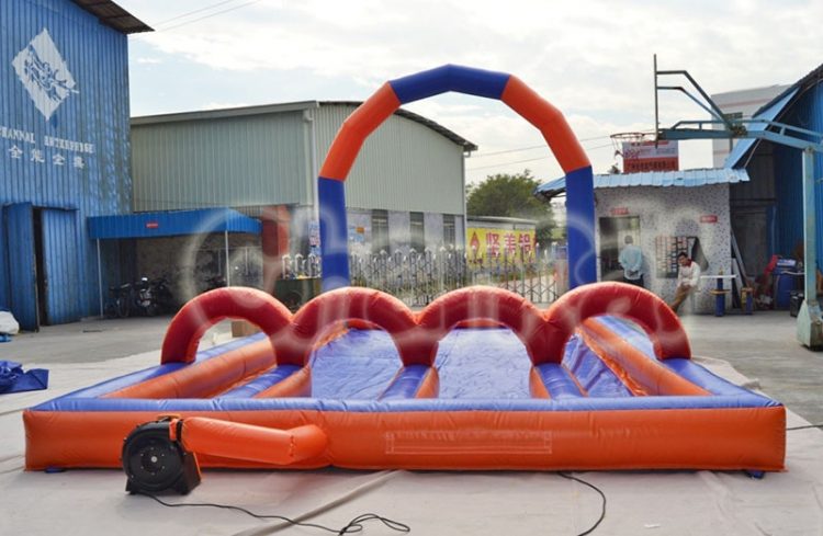 inflatable water race field