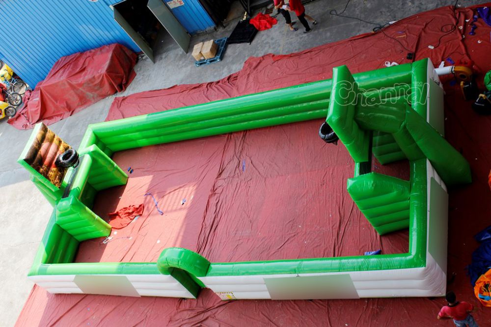 Inflatable Soccer Basketball Field Combo Channal Inflatables