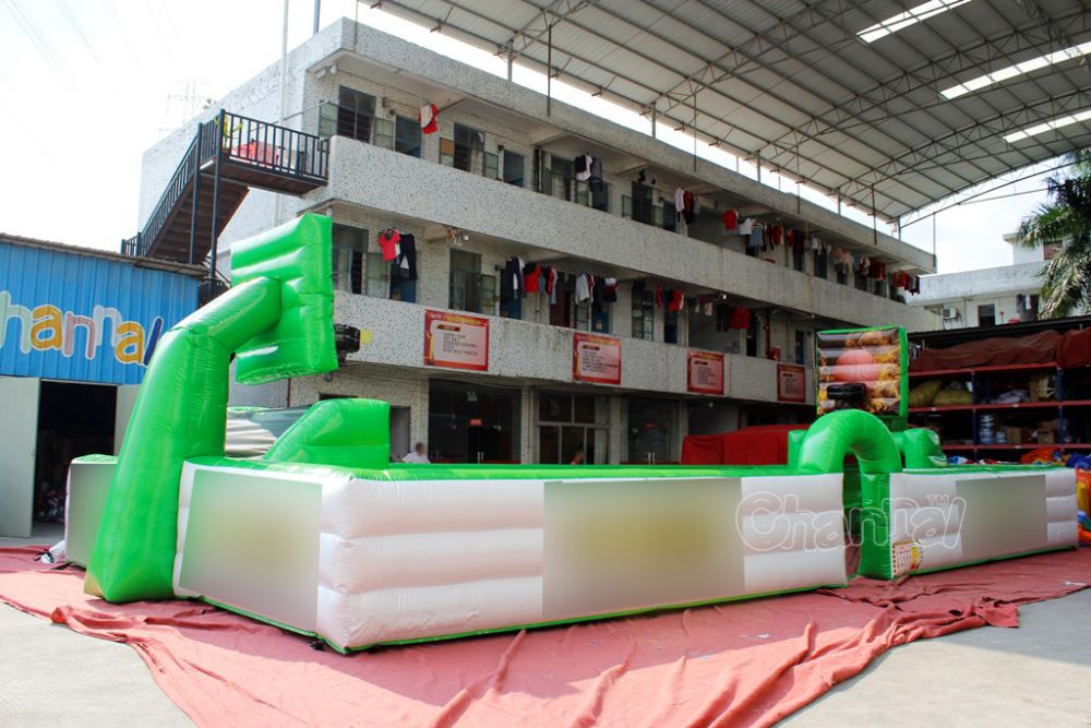 Inflatable Soccer Basketball Field Combo Channal Inflatables