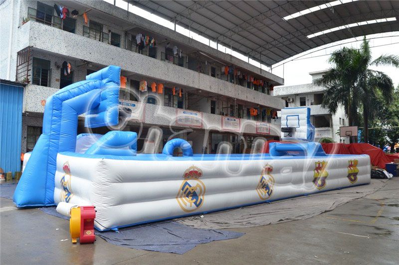 Blue Inflatable Multi Use Sports Field Channal Inflatables