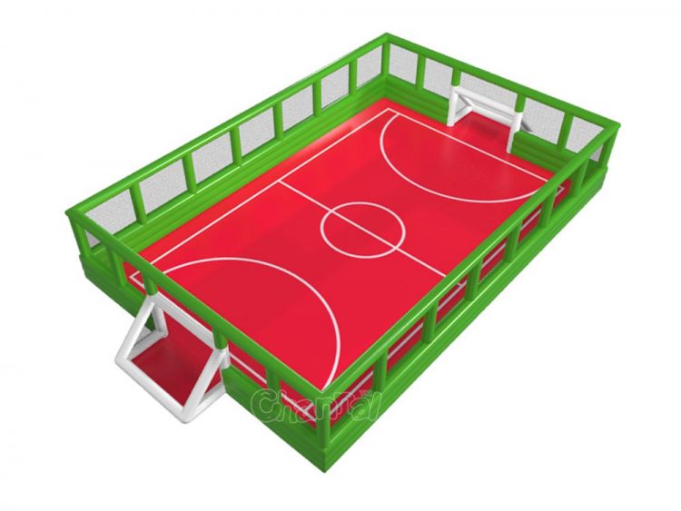 large inflatable soccer pitch