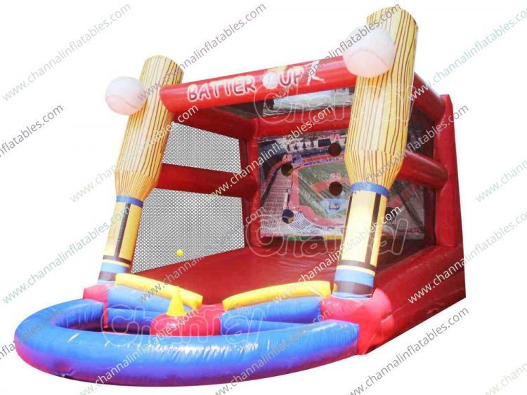 inflatable baseball tee ball game