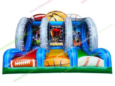 3 in 1 inflatable sports game