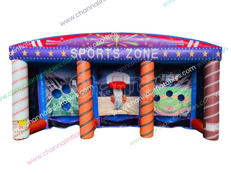sports zone 3 in 1 inflatable carnival games