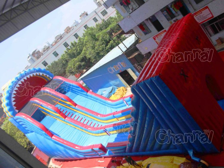 party themed zip line inflatable