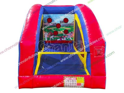inflatable baseball pitch game