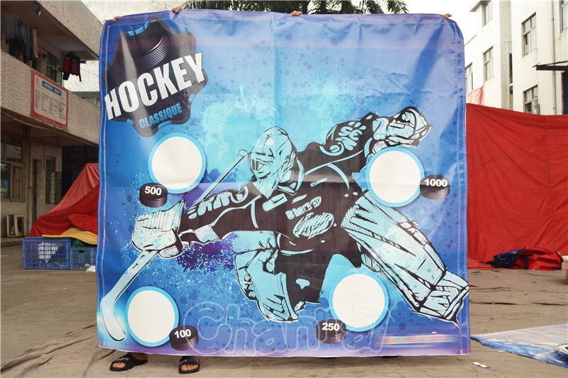 Inflatable Hockey Goalie Game Channal Inflatables