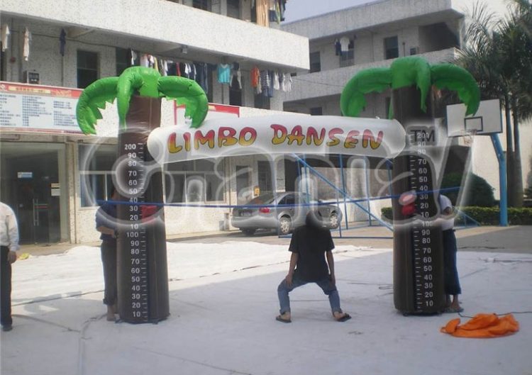 inflatable limbo dance game set