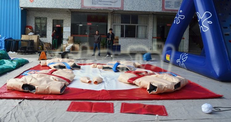 sumo wrestler suits and ring