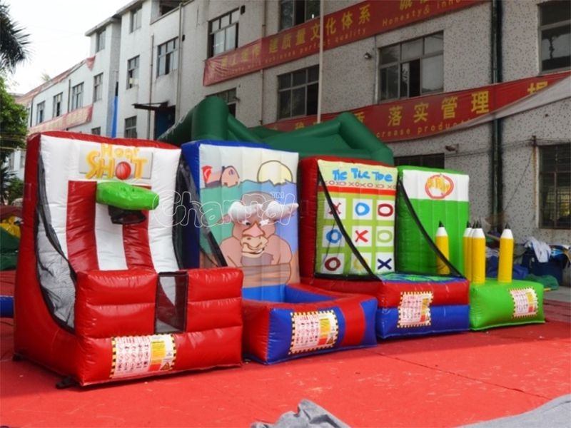4in1 Inflatable Carnival Games Channal Inflatables