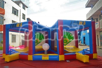 inflatable batter up baseball game