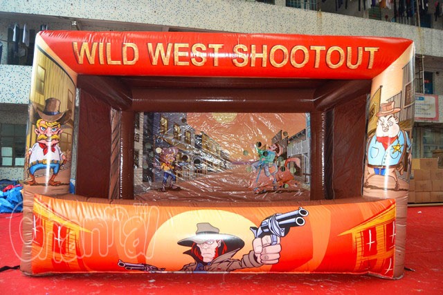 inflatable wild west shootout game