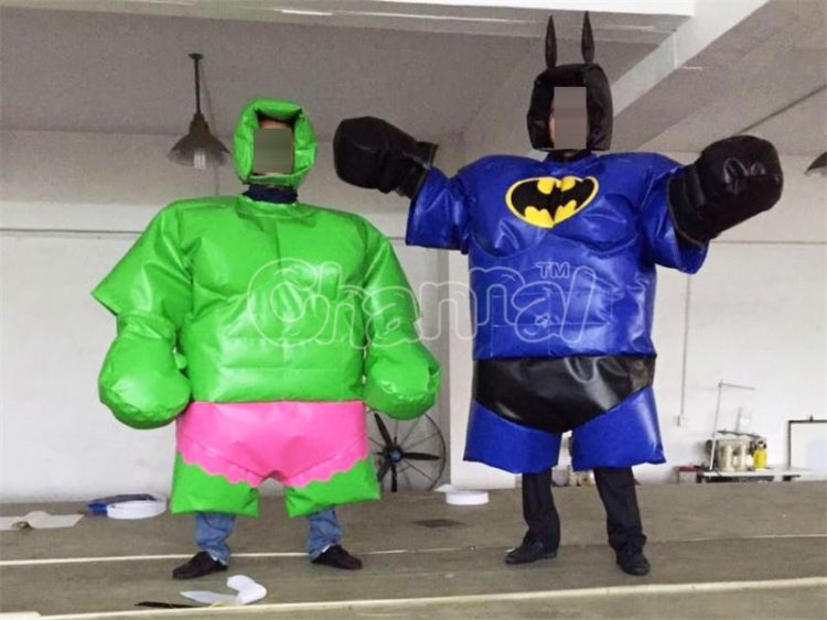 batman and hulk sumo wrestling suits for sale