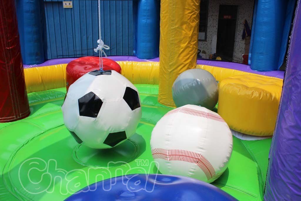 Sports Inflatable Wrecking Ball Channal Inflatables