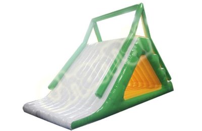 inflatable floating slide for pool and lake