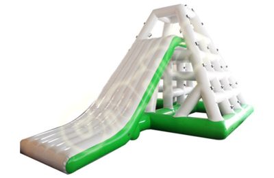 inflatable slide and climb on water