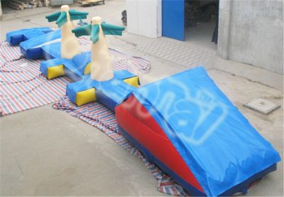 custom inflatable water course for kids